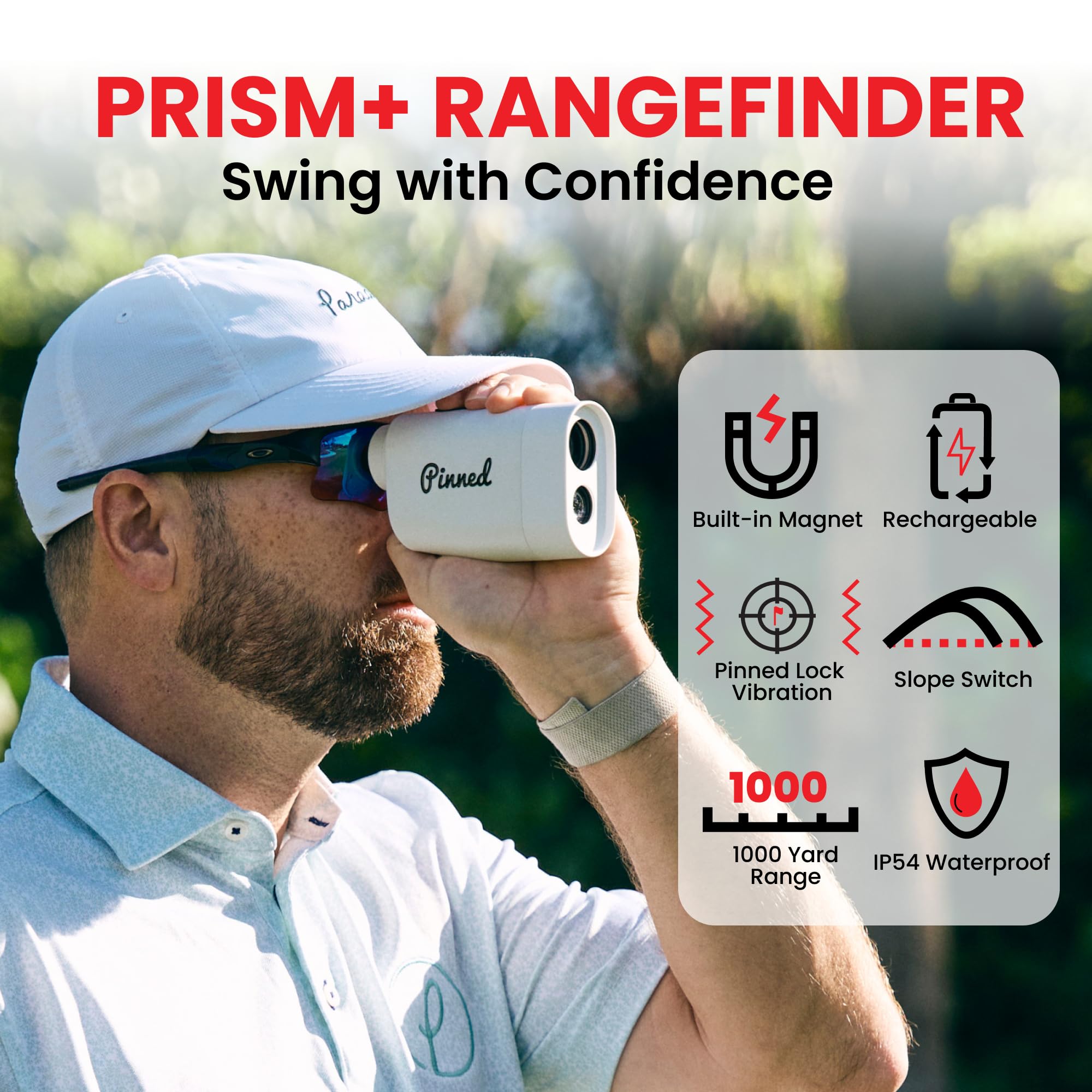 PINNED GOLF The Prism レーザー距離計 ピンク